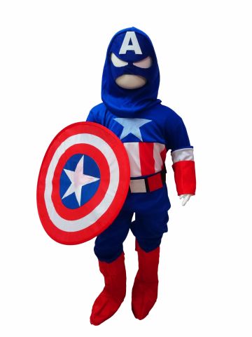 Captain America Avengers Kids Fancy Dress Costume - Muscular -  BarbieTales.com